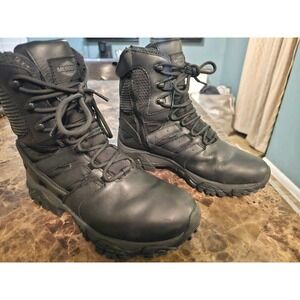 Merrell Mens Hiking Boots Moab 2 8" Tactical Waterproof Side-Zip Black Outdoor
